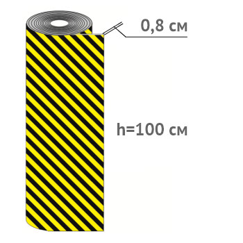 Демпфер рулонный из вспененного полиэтилена, 30 пог. м (DRP-2-100)